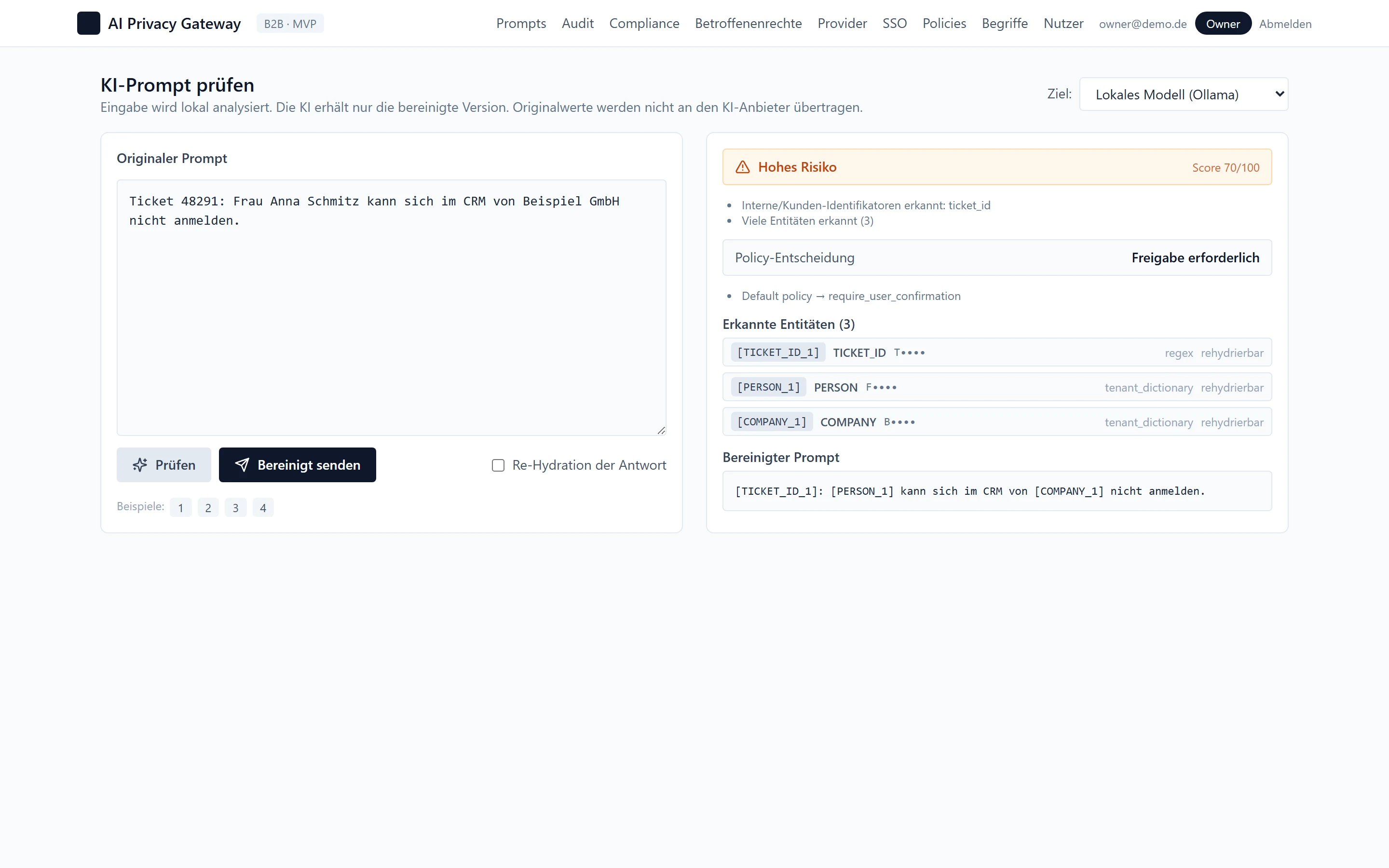 KI Privacy Gateway